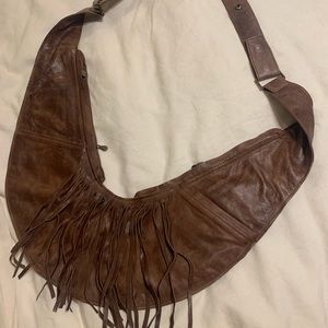 SASH leather fringe purse. Never worn.